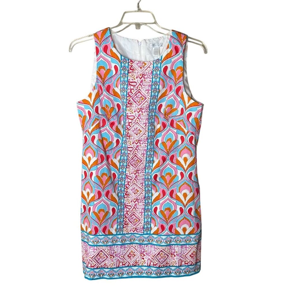 London Times Women's Size 16 Floral Shift Dress Multicolor - Picture 2 of 5